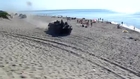 Tanks on the beach