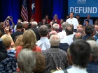 Ted Cruz addresses hecklers during speech