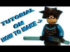 How to make a Lego NightWing Minifigure 2012 - 2013