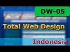Dreamweaver Tutorial - Total Web Design - 05/10 - Membuat Table untuk Meletakkan Gambar