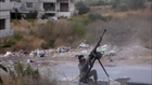 group of FSA militants received a big surprise from an SAA MIG JET+slow motion