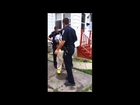 Police punch pregnant woman and bodyslam her face down on the sidewalk