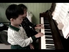 Für Elise piano duet by boy/girl twins 雙胞兄妹聯彈給愛麗絲(Lilia Su啟蒙)