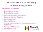 SAP (sales and distribution)SD online training free demo |online free demo |