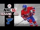 Let's Play NHL 14 - Game 40 vs St Louis Blues