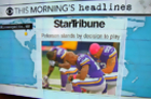 Headlines at 8:30: Vikings' Adrian Peterson Heartbroken, but Stands by Decision to Play