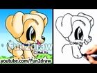 Labrador Puppy - How to Draw a Cute Cartoon Dog