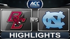 Boston College vs North Carolina | 2014 ACC Basketball Highlights
