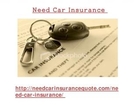 Need Car Insurance