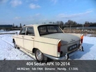 Peugeot 404 Sedan APK 10-2014 (bj 1964)
